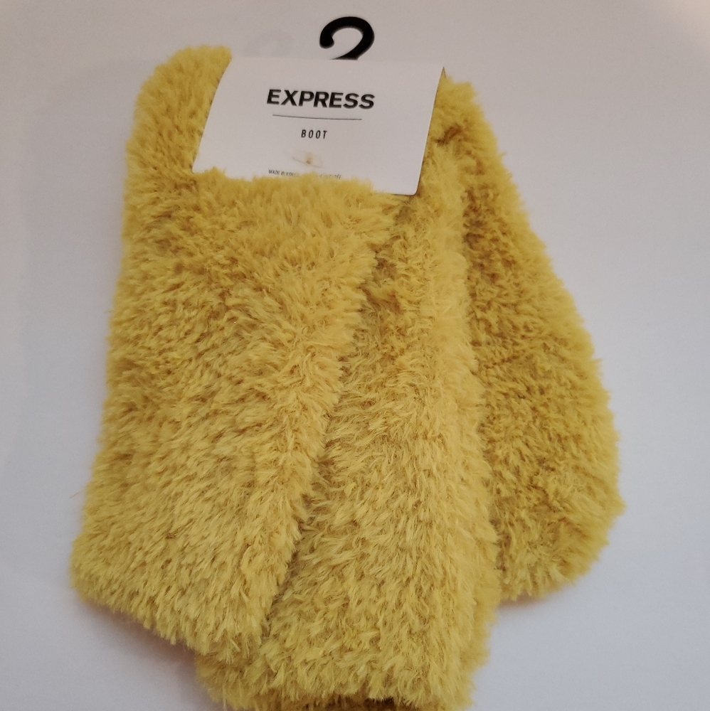 NWT Express Fuzzy Boot Socks